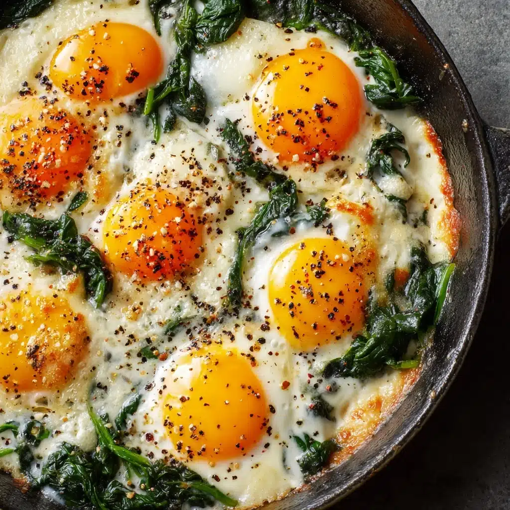 Baked Eggs Florentine Recipe - Recipe Image