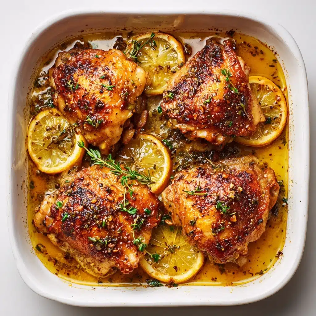 Easy Greek Lemon Chicken Thighs Recipe - Recipe Image