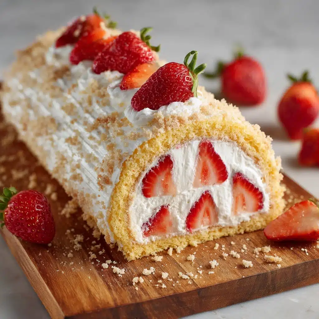 Strawberry Shortcake Cheesecake Rolls Recipe - Recipe Image