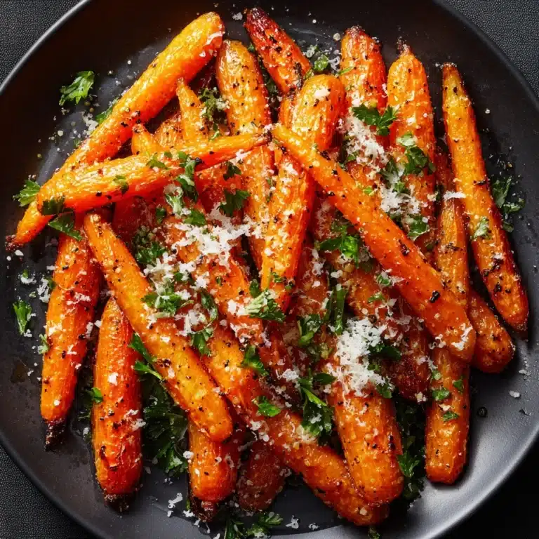Parmesan Garlic Roasted Carrots Recipe