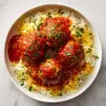 Meatballs With Tomato Sauce and Rice Recipe