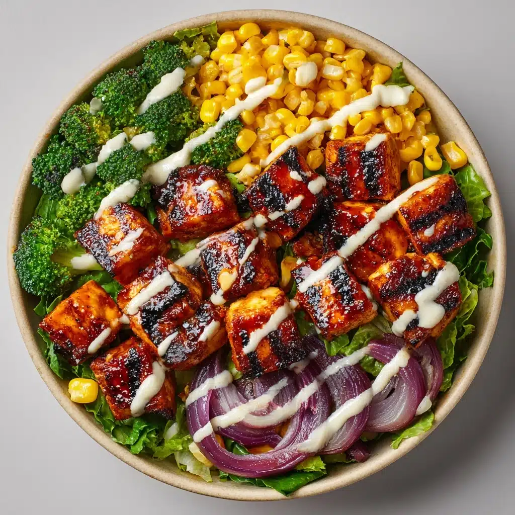 BBQ Chicken Skewer Salad Recipe