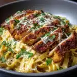 Southern Style Creamy Parmesan Chicken Pasta Recipe