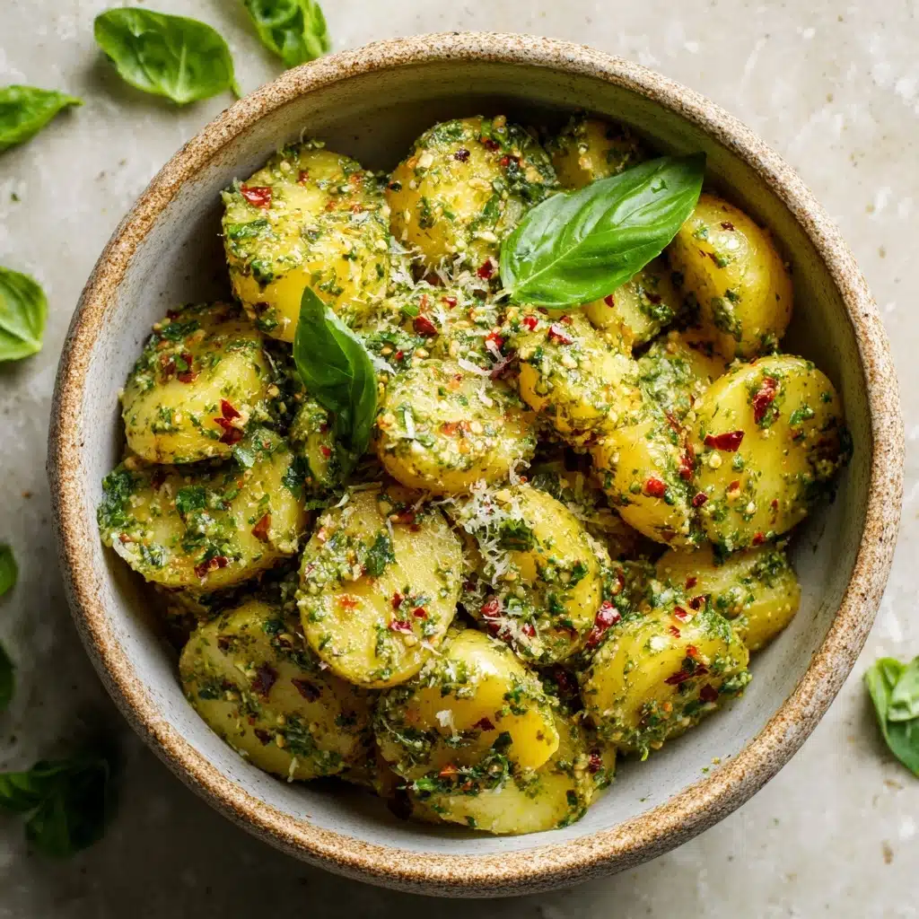 Garden Basil Pesto Potato Salad Recipe