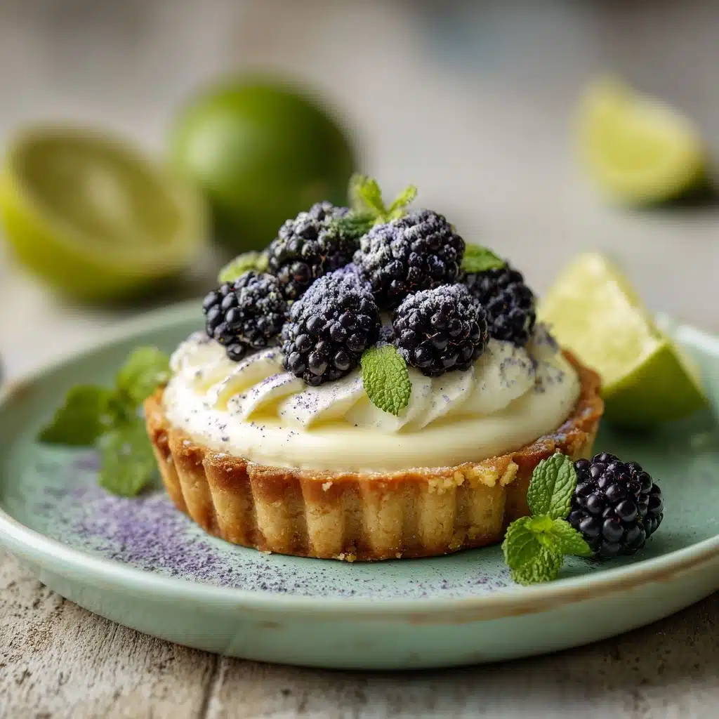 Mini Key Lime Pies with Blackberry Recipe - Recipe Image