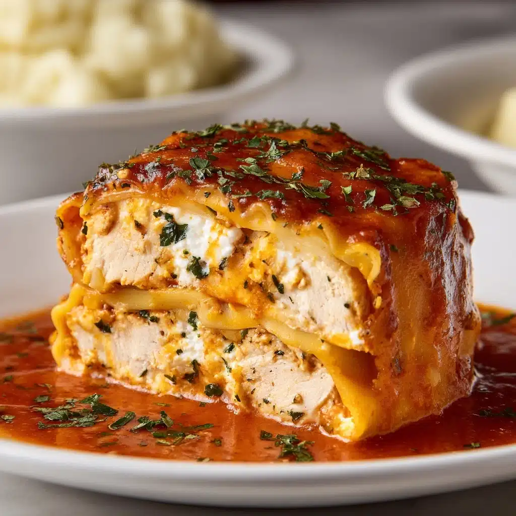 Chicken Parmesan Stuffed with Cream Cheese Recipe - Recipe Image