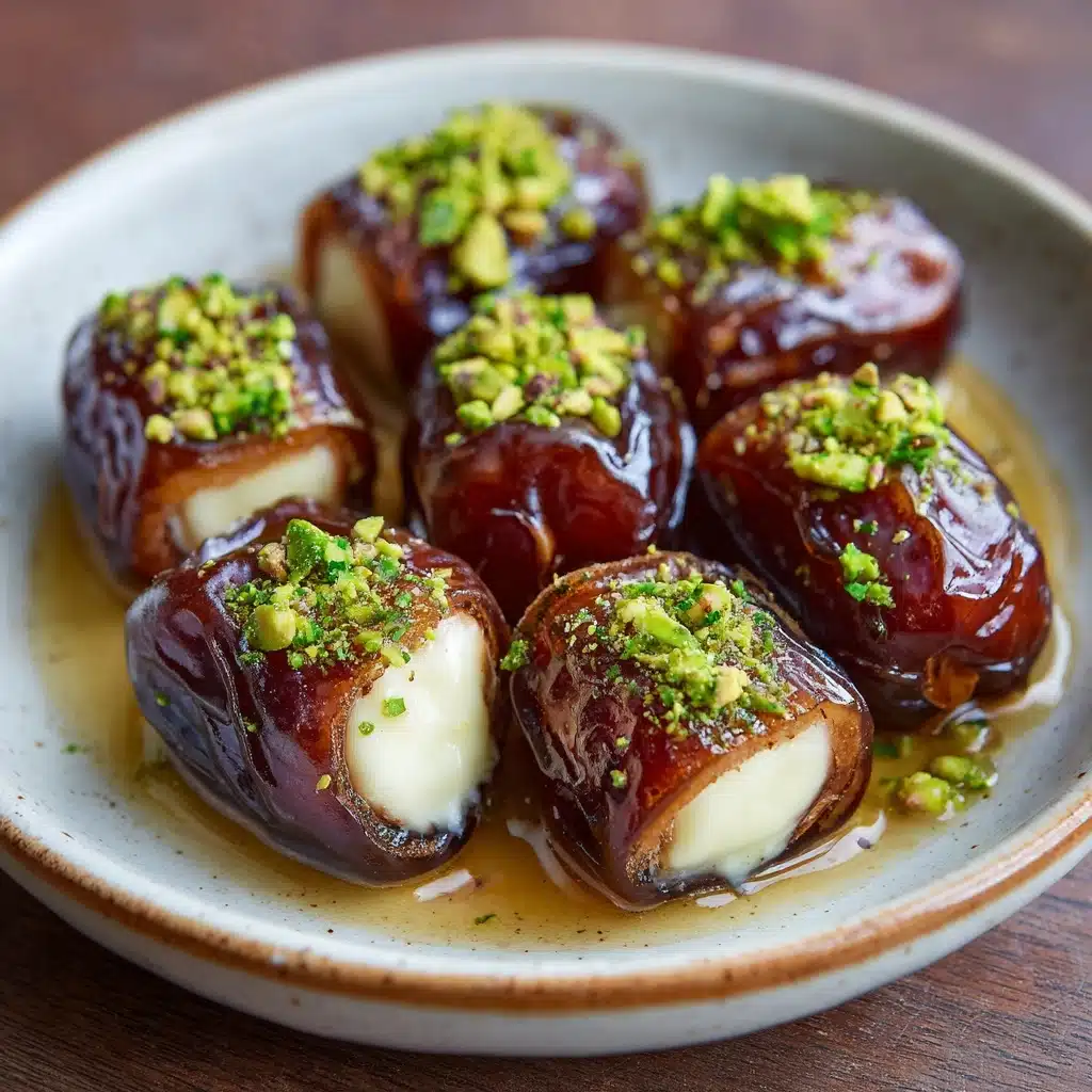 Honey Pistachio Ricotta Stuffed Dates Recipe - Recipe Image