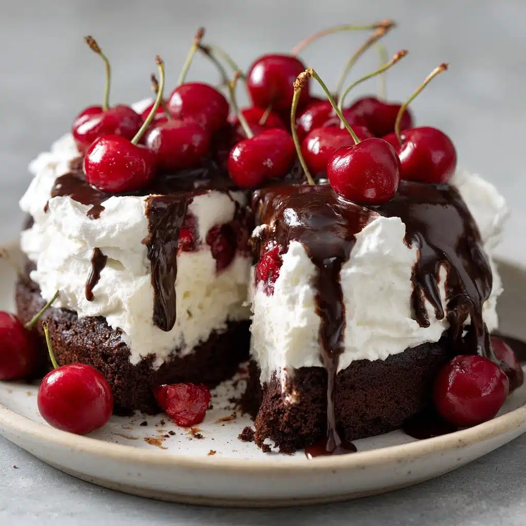 Swiss Chocolate Cherry Roll Cake Recipe