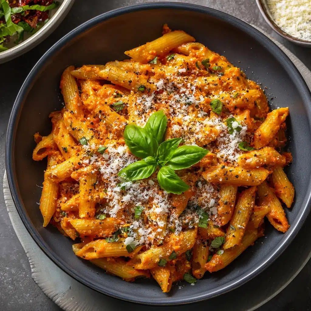 Creamy Tomato Garlic Pasta Recipe - Recipe Image