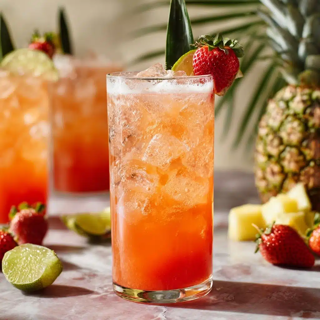 Pineapple Strawberry Agua Fresca Recipe - Recipe Image