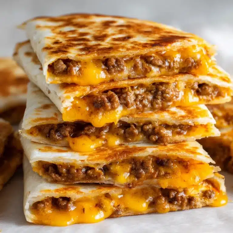 Cheesy Ground Beef Quesadillas Recipe