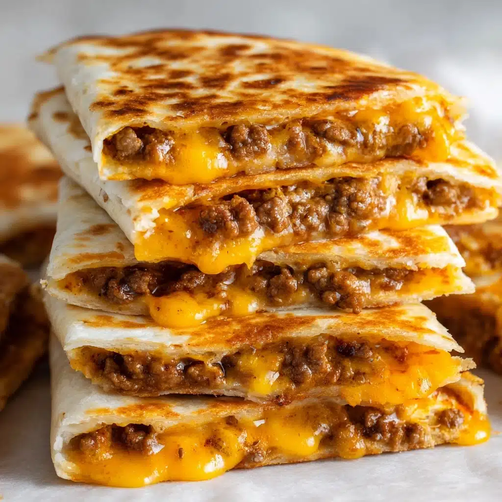 Cheesy Ground Beef Quesadillas Recipe