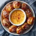 Soft Pretzel Bites with Vegan Cheese Sauce Recipe