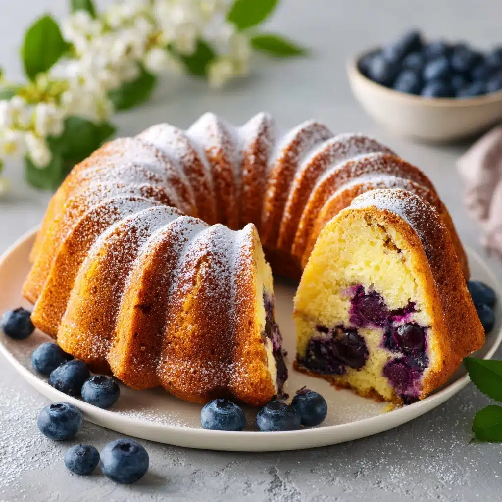 Blueberrylicious Sour Cream Bundt Cake Recipe