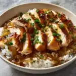 Smothered Chicken and Rice Recipe