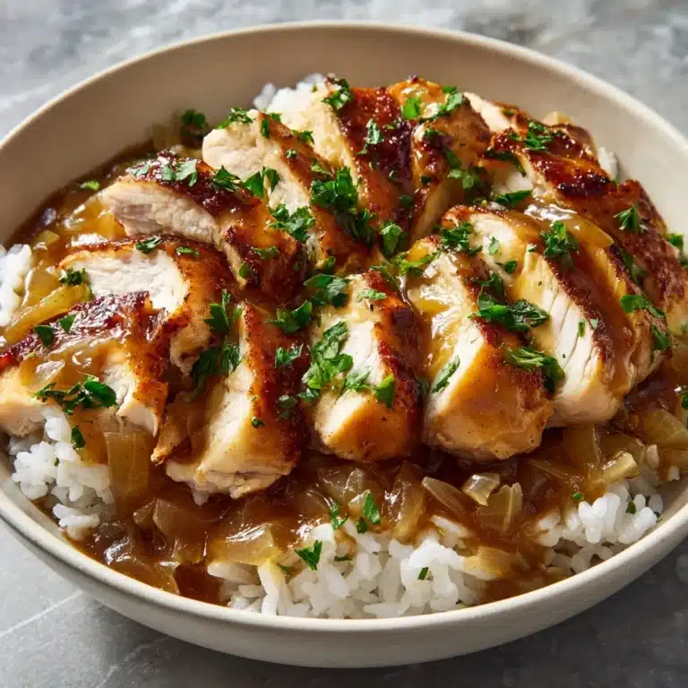 Smothered Chicken and Rice Recipe