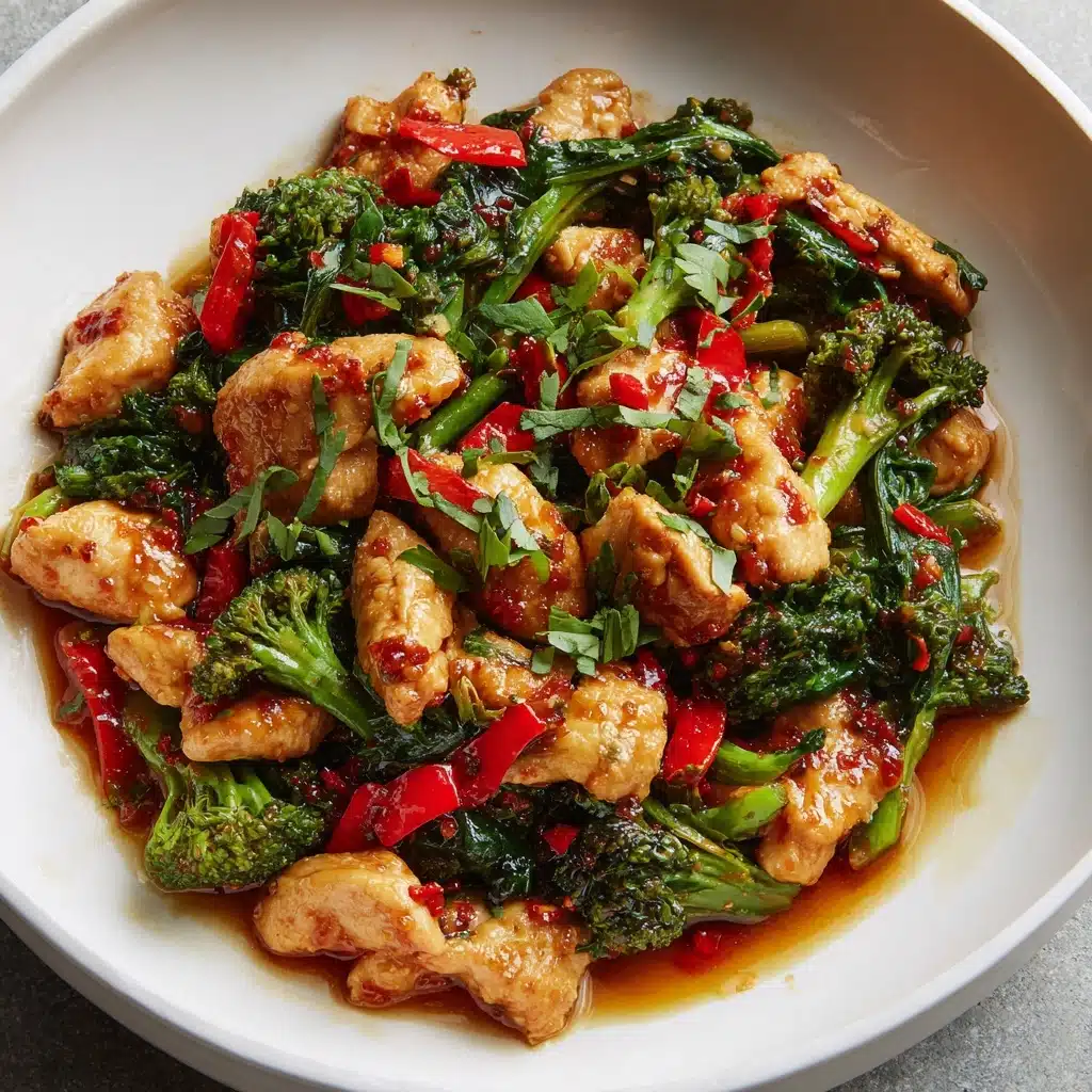 Garlic Chicken with Broccoli Recipe - Recipe Image