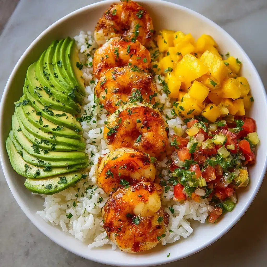 Shrimp and Avocado Bowls with Mango Salsa Recipe - Recipe Image