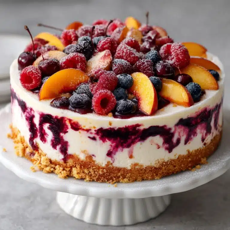 Berry and Peach Cheesecake Recipe