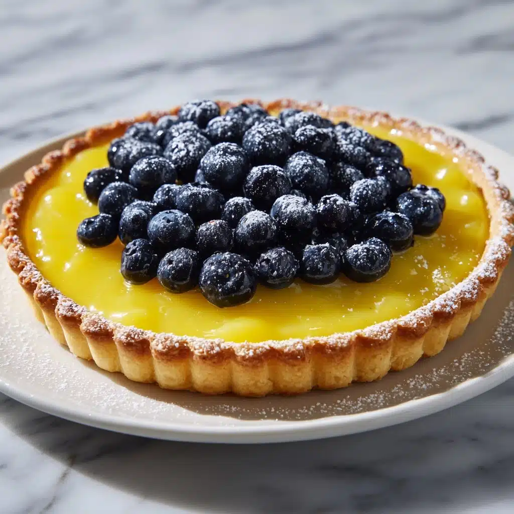 Blueberry Lemon Curd Tart Recipe - Recipe Image