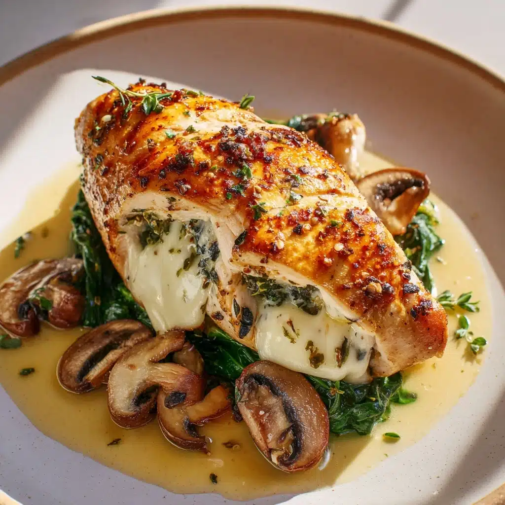 Healthy Mushroom-Stuffed Chicken Breast Recipe