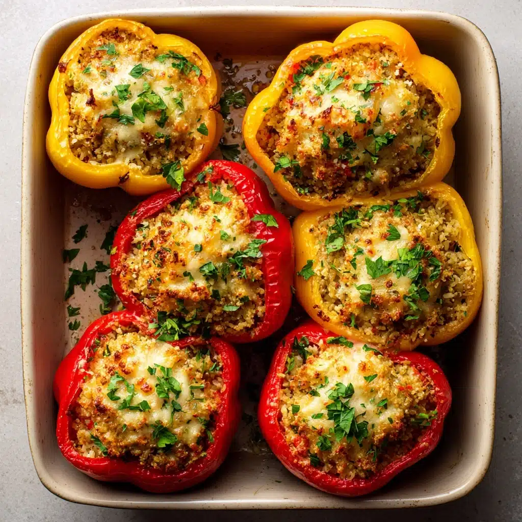 Cheesy Chicken Stuffed Peppers Recipe - Recipe Image