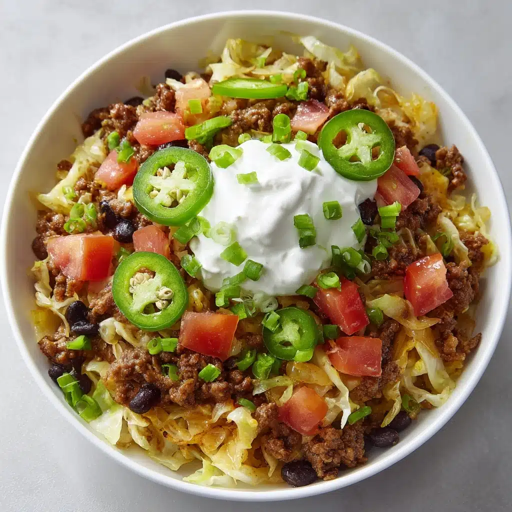 Low Carb Cabbage Taco Skillet Recipe - Recipe Image