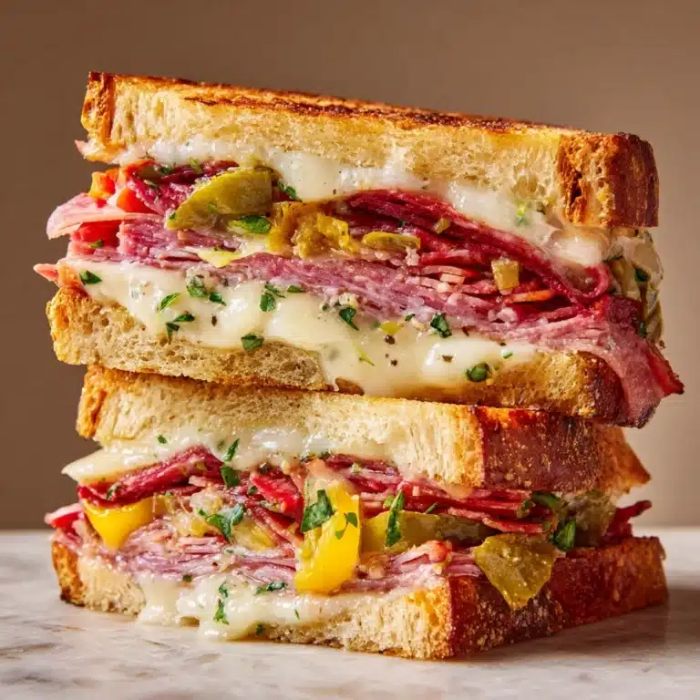 Classic Italian Muffuletta Sandwich Recipe
