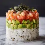 Spicy Shrimp Sushi Stacks Recipe