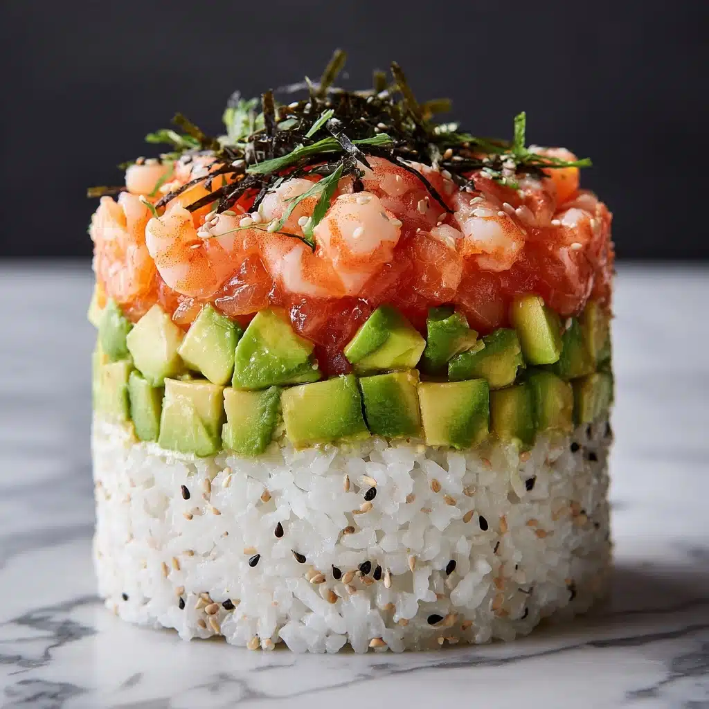 Spicy Shrimp Sushi Stacks Recipe - Recipe Image