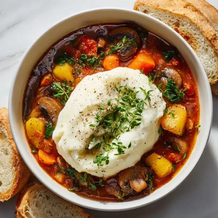 Vegetarian Crockpot Lasagna Soup Recipe