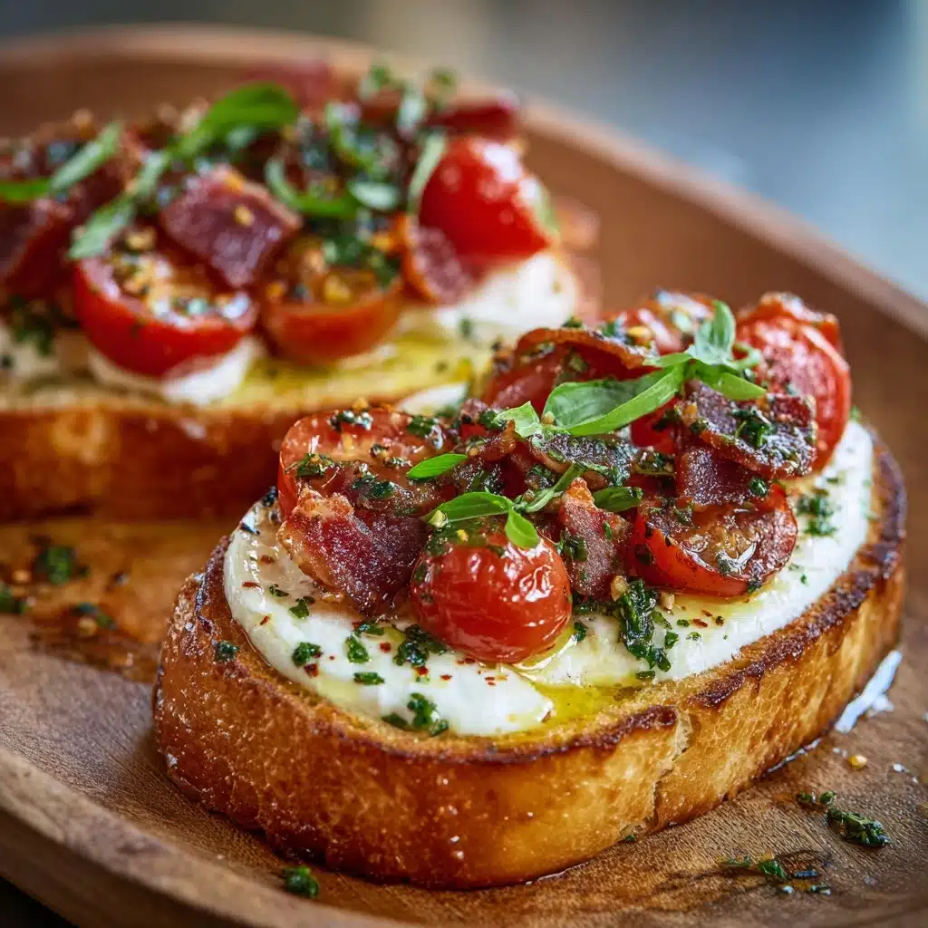 Caprese Garlic Bread Recipe - Recipe Image