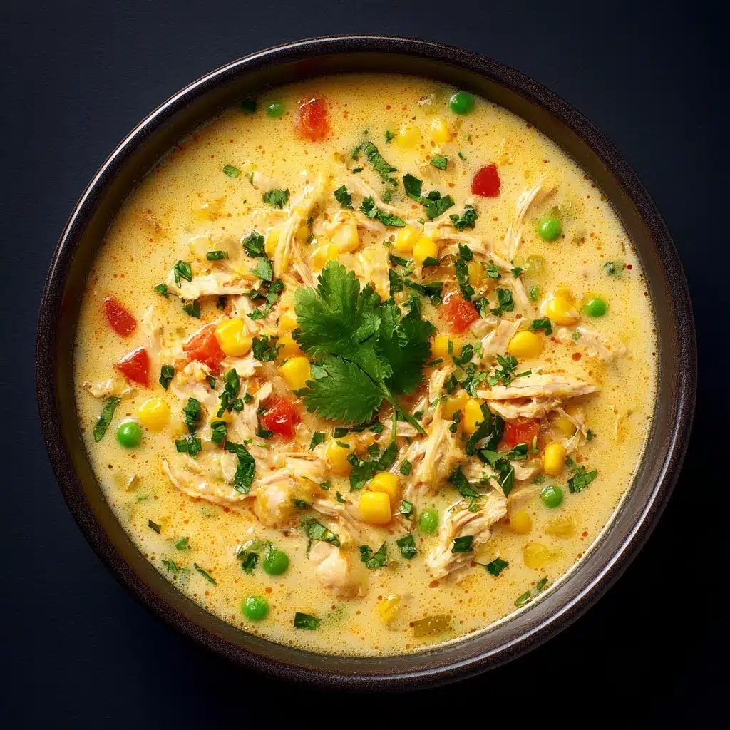 Creamy Chicken Poblano Pepper Soup Recipe - Recipe Image