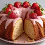 Strawberry Buttermilk Pound Cake Recipe