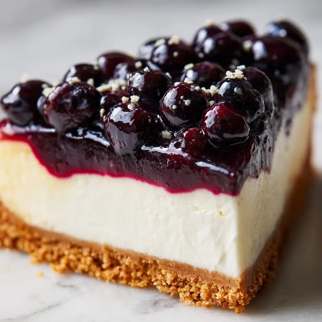 No-Bake Blueberry Cheesecake Recipe - Recipe Image