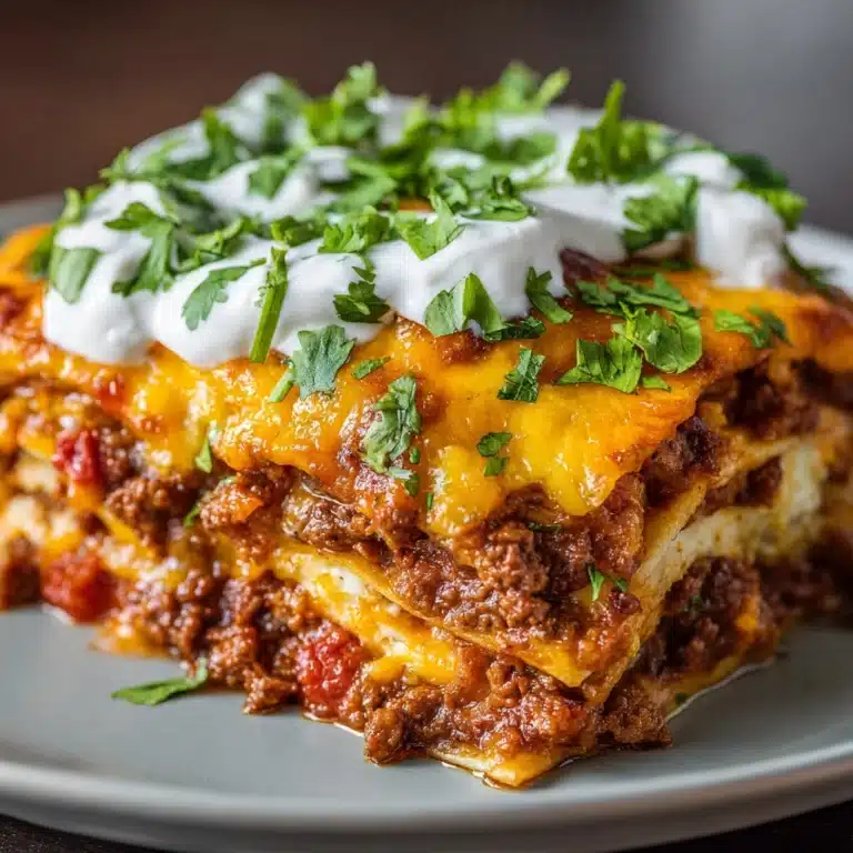 Taco Casserole with Tortillas Recipe