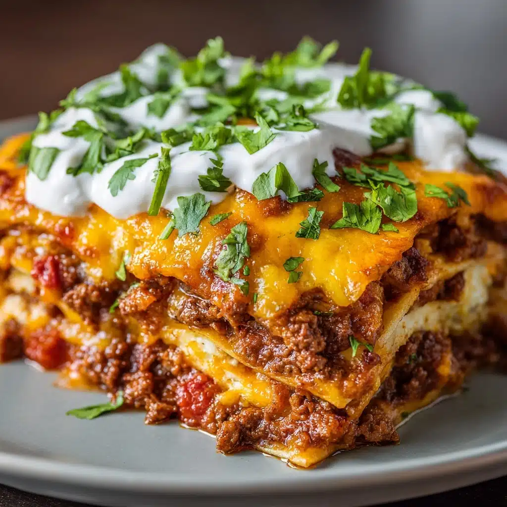 Taco Casserole with Tortillas Recipe - Recipe Image