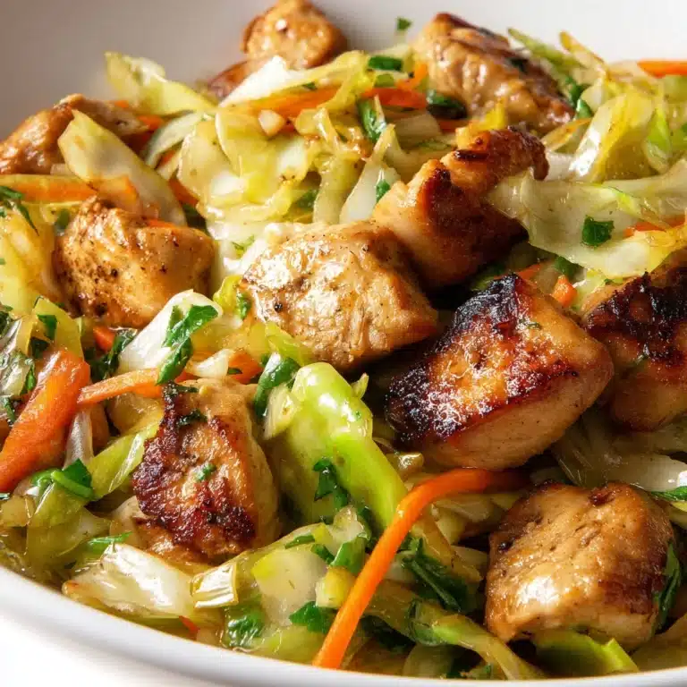 Cabbage Sautéed with Chicken Recipe