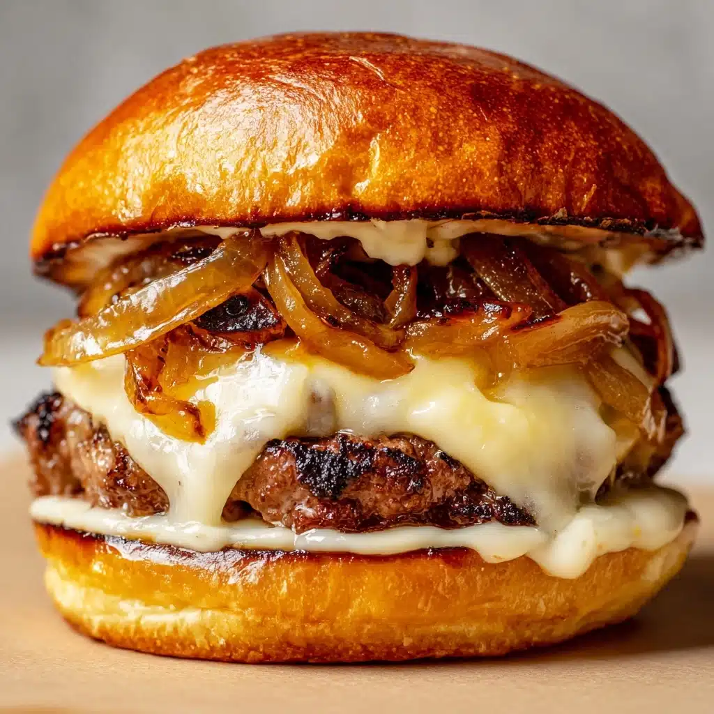 Caramelized Onion and Cheese Steak Sandwich Recipe - Recipe Image
