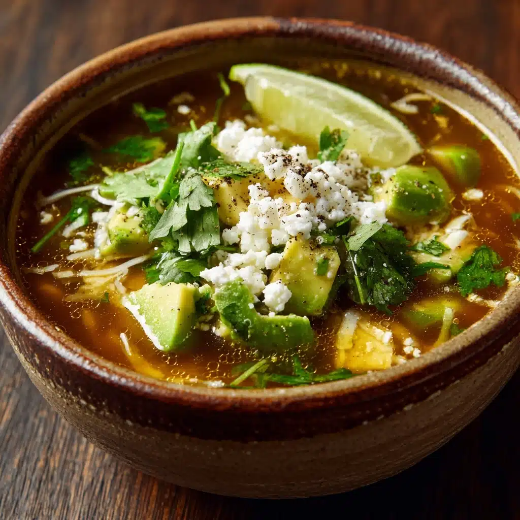 Salsa Verde Tortilla Soup Recipe - Recipe Image