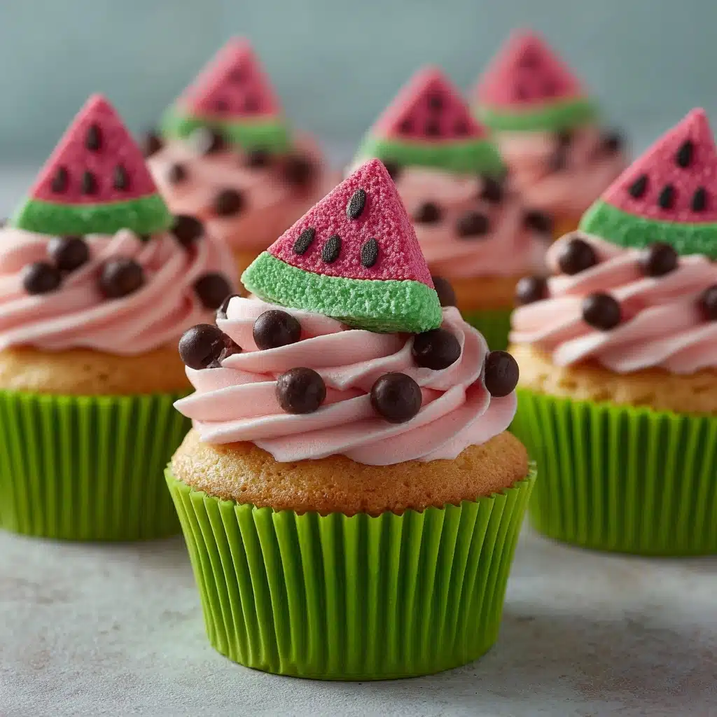 Watermelon Cupcakes Recipe - Recipe Image