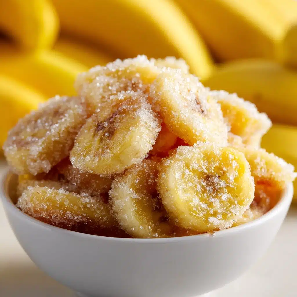 Cinnamon Sugar Air Fryer Banana Chips Recipe - Recipe Image