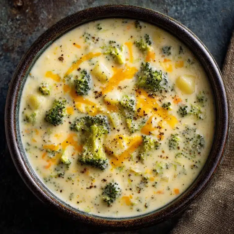 Creamy Broccoli Cheese Soup Recipe