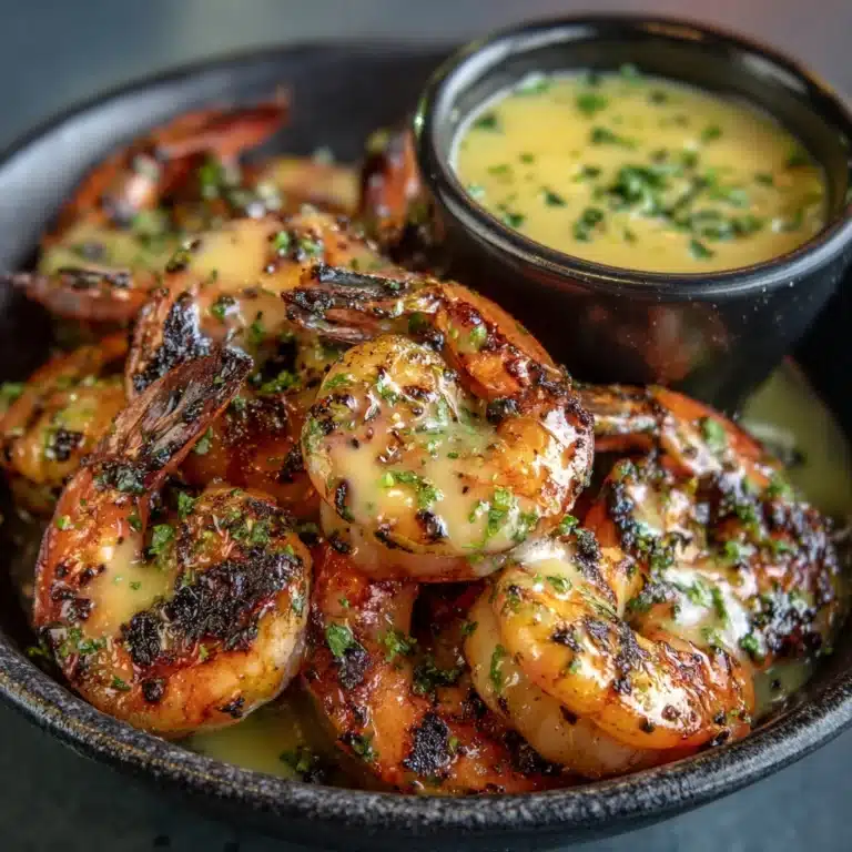 Spicy Garlic Parmesan Grilled Shrimp with Lemon-Herb Aioli Recipe