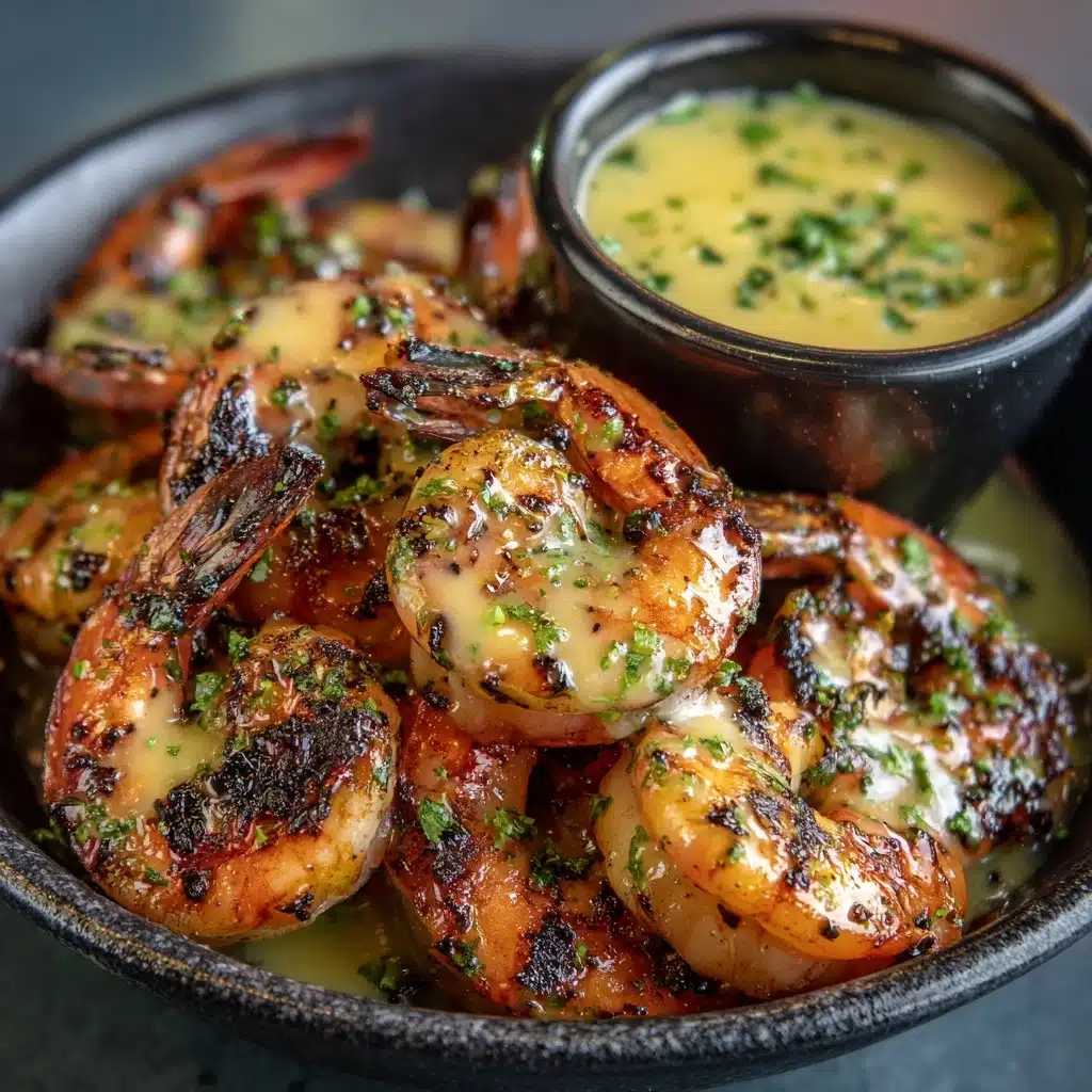 Spicy Garlic Parmesan Grilled Shrimp with Lemon-Herb Aioli Recipe - Recipe Image