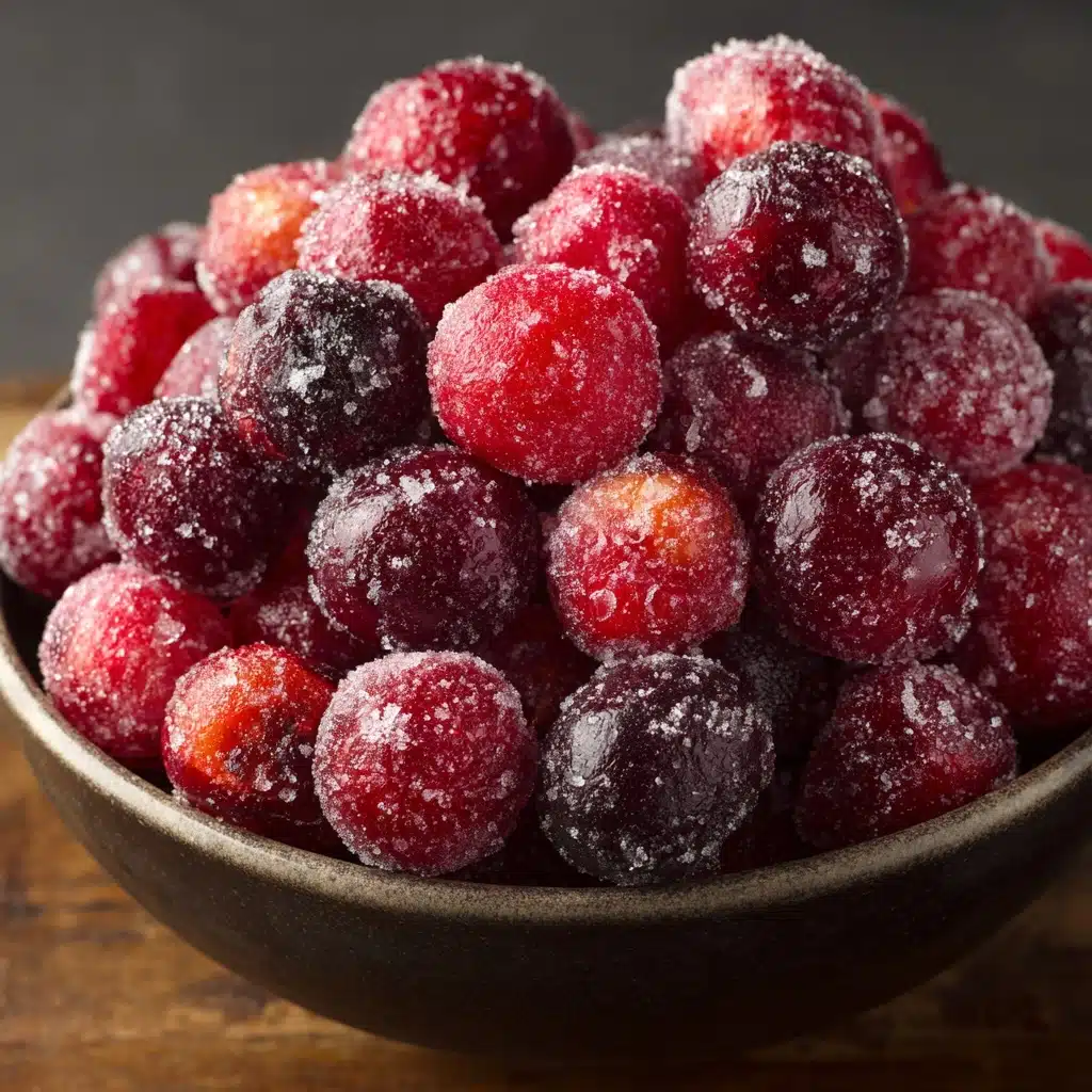 Orange Vanilla Candied Cranberries Recipe - Recipe Image