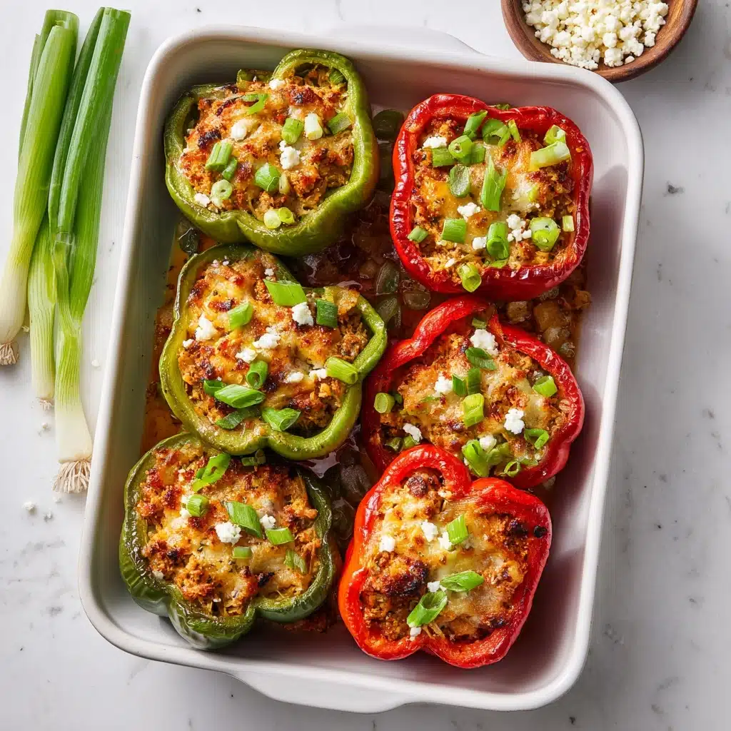 Buffalo Chicken Stuffed Peppers Recipe - Recipe Image