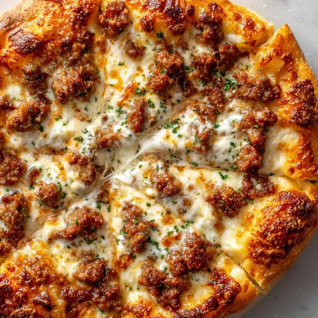 Biscuits and Sausage Gravy Breakfast Pizza Recipe - Recipe Image