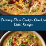 Slow Cooker Creamy Chicken Chili Recipe