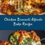 Chicken Broccoli Alfredo Bake with a Crispy Topping Recipe